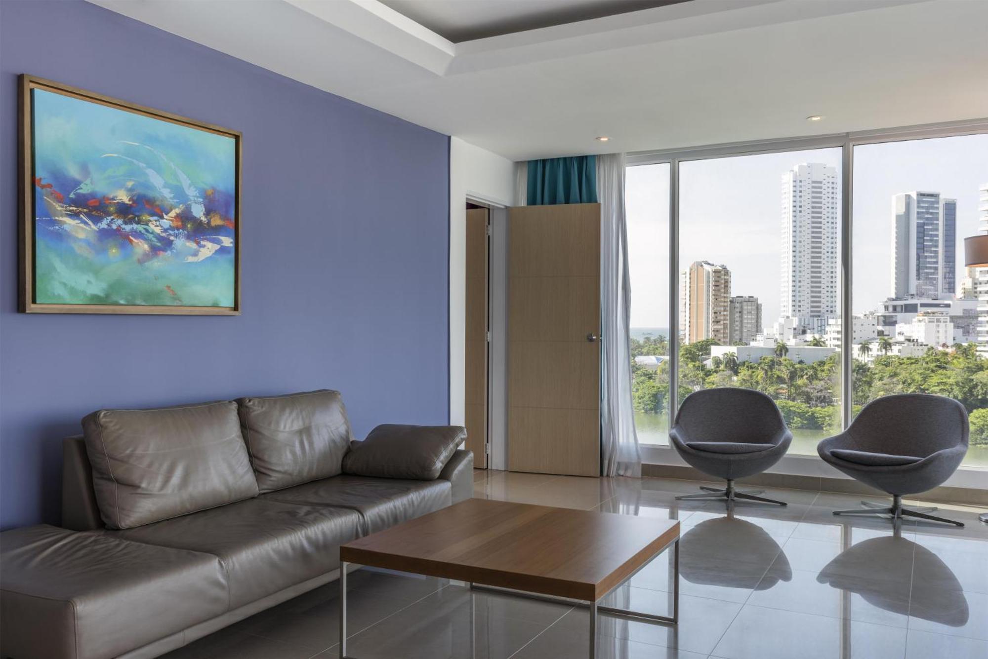 Suite 2 Lits Queen-Size avec Salon - Vue sur Ville